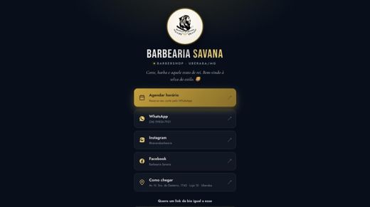 Site de Savana Barber